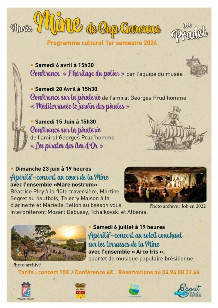 Mine Cap Garonne Programme culturel 2024